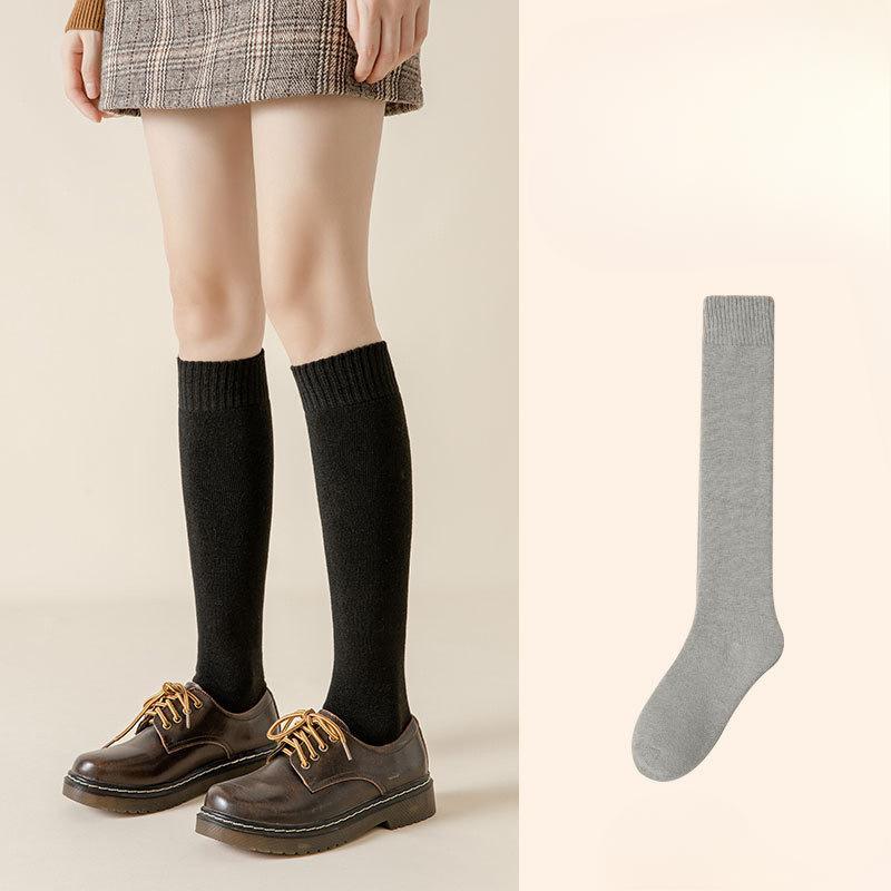 Chaussettes Mollet Chaudes Épaisses en Peluche Automne et Hiver pour Femmes, Amincissantes par Pression