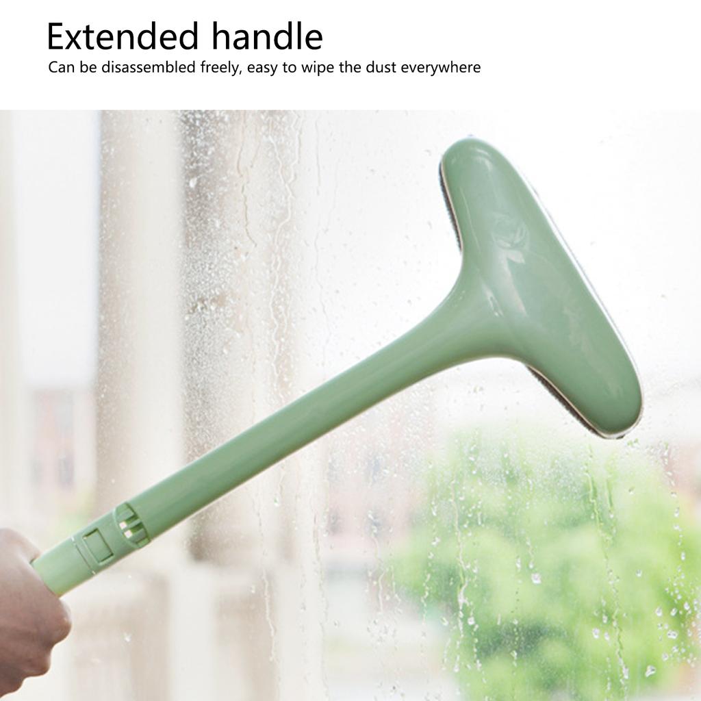 Window Cleaning Brush with   Handle Detachable Window Screen Cleaner Dust Remover
