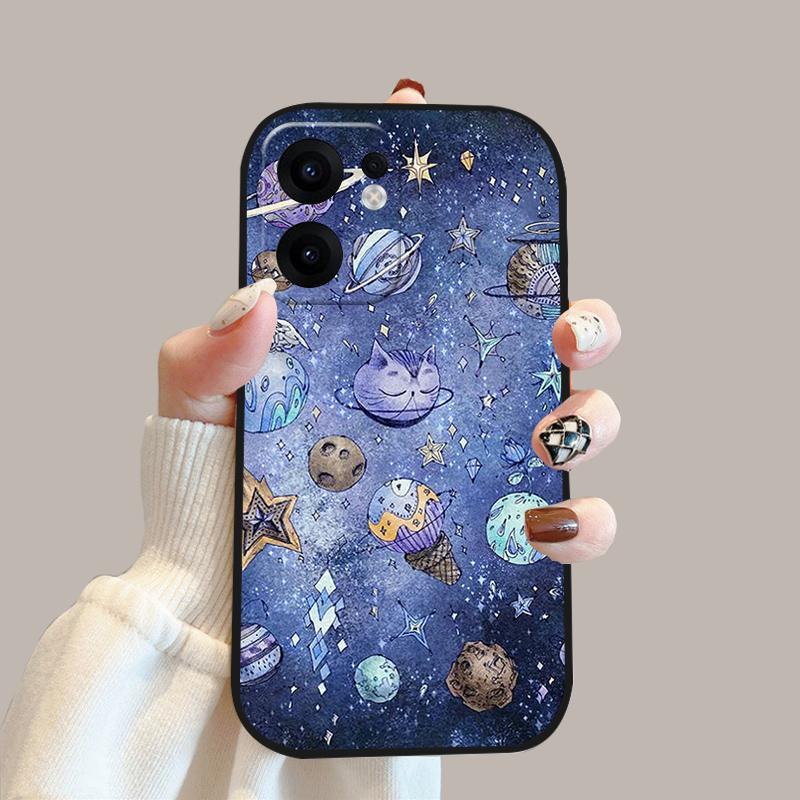 Cartoon Case For Oppo Reno13 F Shockproof Soft Silicone TPU Phone Cover For Oppo Reno 13 F 13F 4G 5G Coque Reno13F Fundas Capa