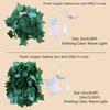 Green Leaf String Lights USB and Battery Powered LED Rattan Garland Ivy Vine Fairy Lights For Party Wedding Home Terrace Campping Courtyard Decoration