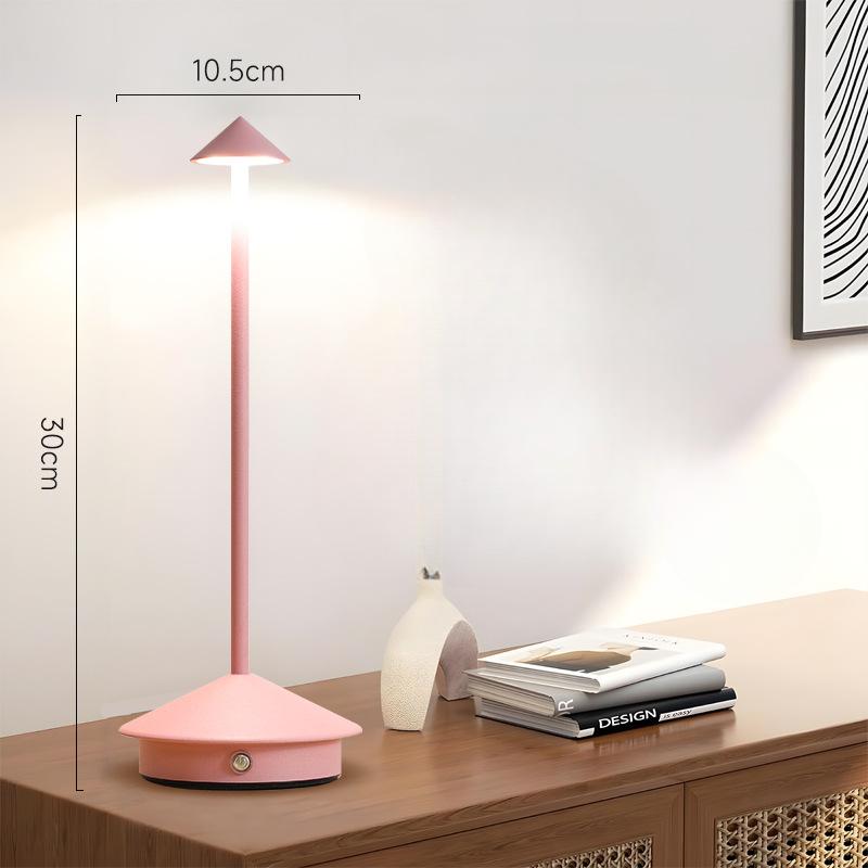 Simple Cordless Table Lamp Rechargeable Touch Portable LED Table Lamp Dimmable Night Light Restaurant Table Lamp Bedside Atmosphere Lamp