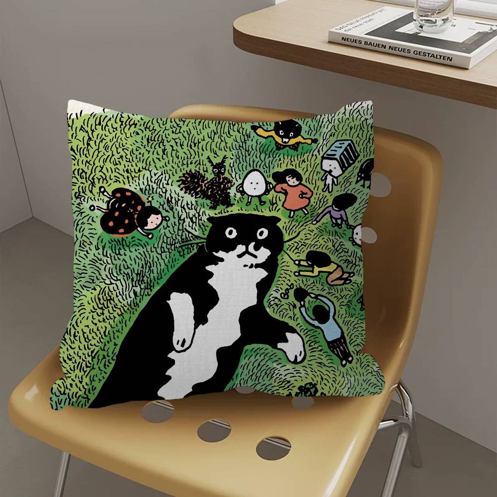 Aesthetic Art Y-Yeonju C-Choi Cushion Cover Car Throw Pillow Case For Sofa Car Christmas Gift 40x40cm 45x45cm