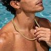 8mm Cuban Link Chain Men Women Waterproof Non-Tarnish Hypoallergenic Silver 18K Gold Filled 316L Stainless Steel Chain Necklace