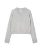 KEI CURRENT Boucle V-Neck Sweater_Light Gray