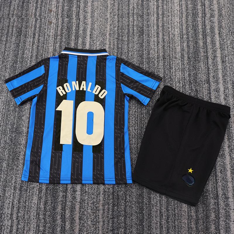 Klassisches Retro-Fußballtrikot Barcelona Kaiser M Thailändischer Kinderanzug Retro-Kinderanzug
