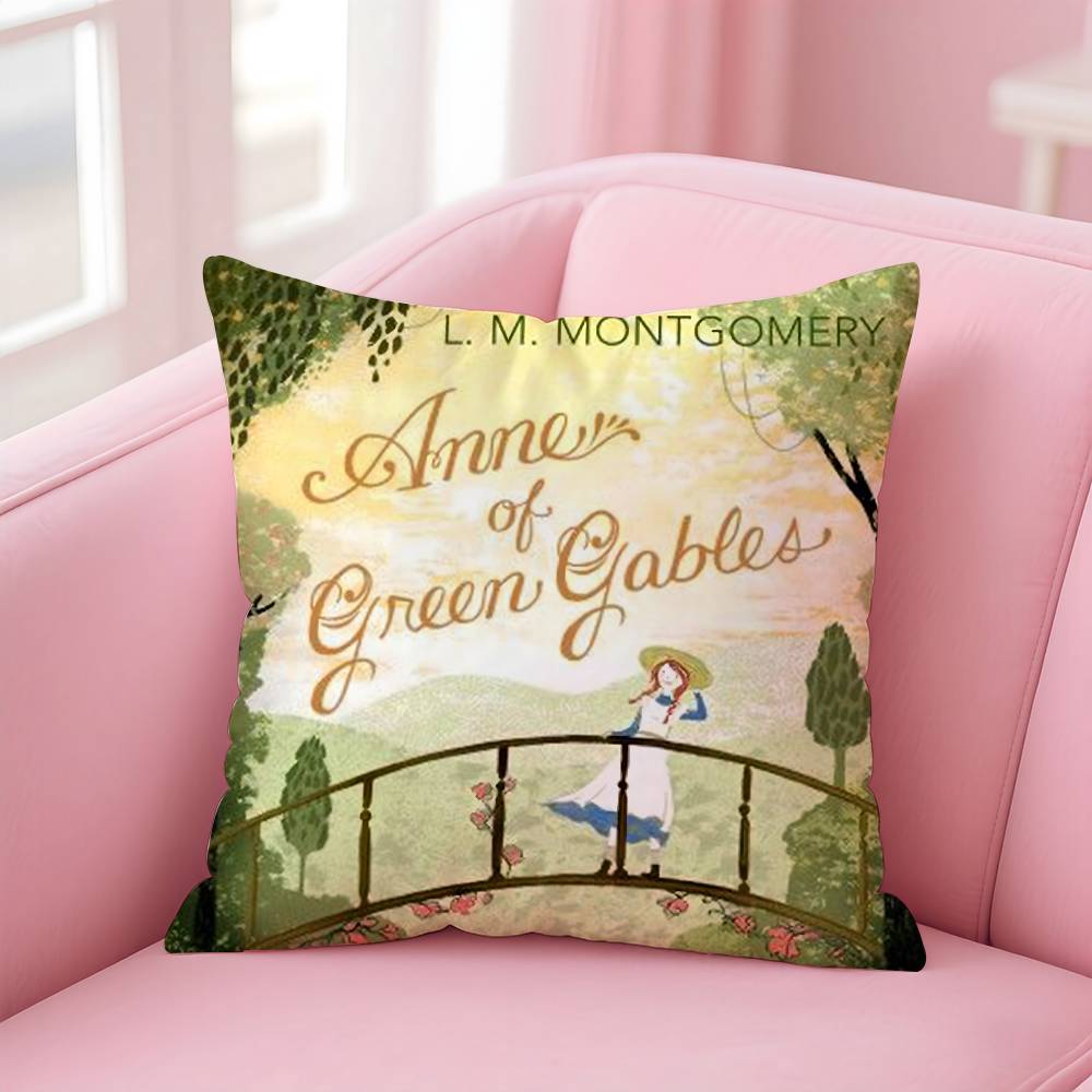 Anne Of G-Green Gables Pillow Case Pattern Printed Pillowcase For Living Room Sofa Cushion Cover & Bedroom Decor