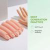 5Pcs/Set Silicone Fake Nail Art Finger Model With Magnet Nail Art Practice Hand  Display Purpose