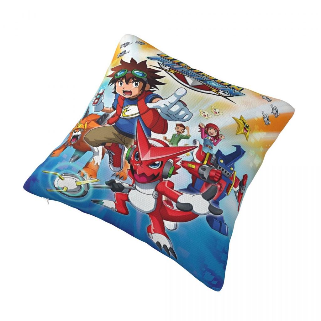 Stylish Bedroom Digital Monster Digimon Decoration Pillowcase Merch Pillow Cover Zipper Multi-Size