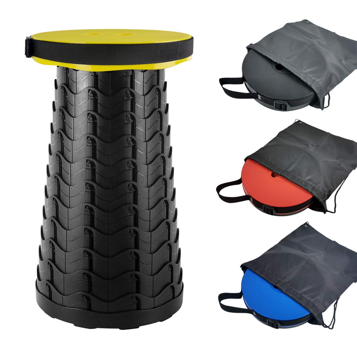 

Складной стул, Стул для улицы, Телескопический стул для кемпинга, Складной табурет для кемпинга, Легкий, Компактный, Легко переносить, Грузоподъемность 180 кг, Открывается и