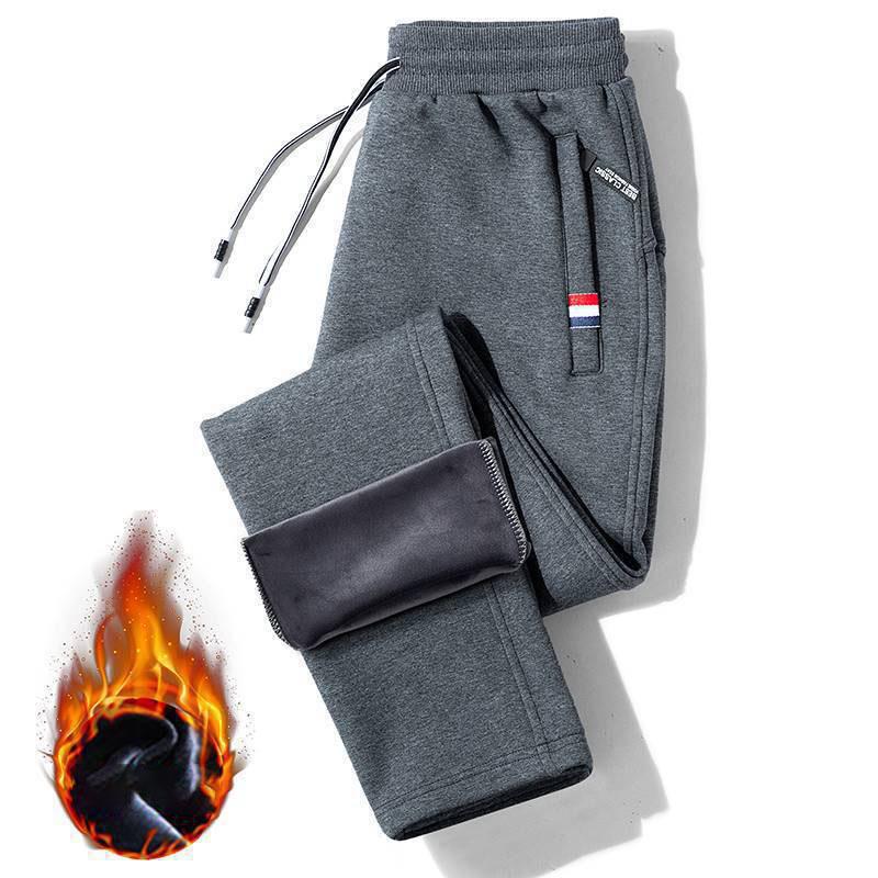 Men's Winter Lamb Wool Thickened Warm Sportswear Men's New Casual Drawstring Jogging Pants Men's High-Quality Cotton Pants