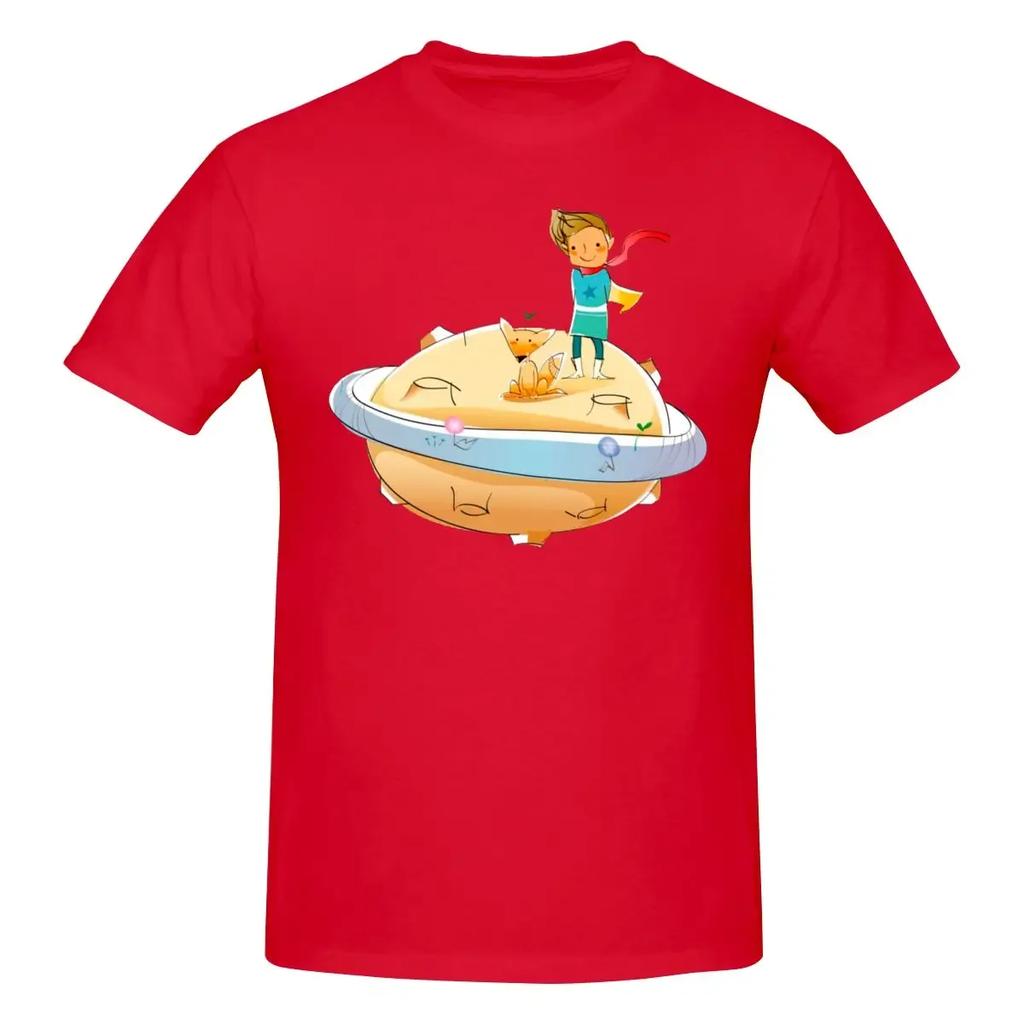 The Little Prince Space T Shirt O-neck Cotton Short Sleeve Custom Clothing