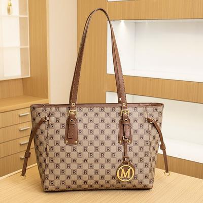 Big Bag Women's Summer New Portable Printed Women's Bag Fashionable Large-capacity Shoulder Bag Women's Texture Commuter Tote Bag