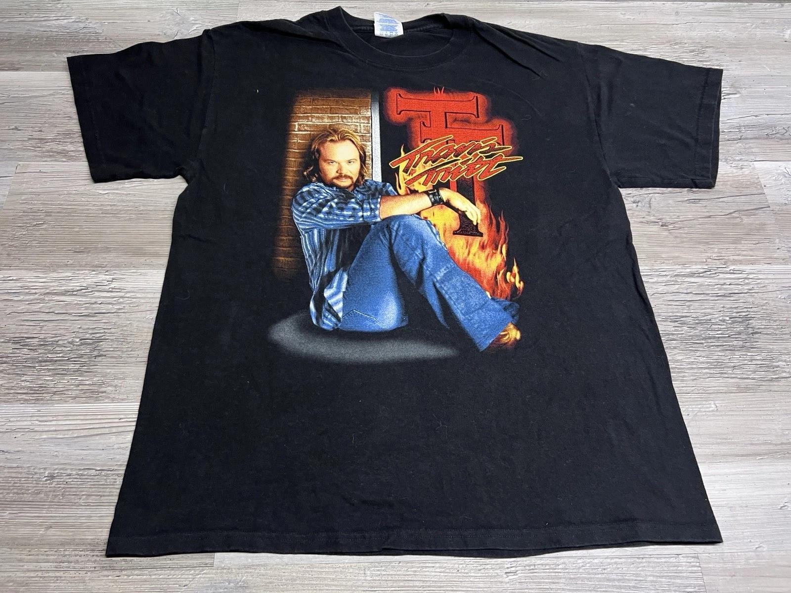 Vintage Travis Tritt Tour T-Shirt 2005 Concert Tee Country Music Y2K Mens Size L 4XL