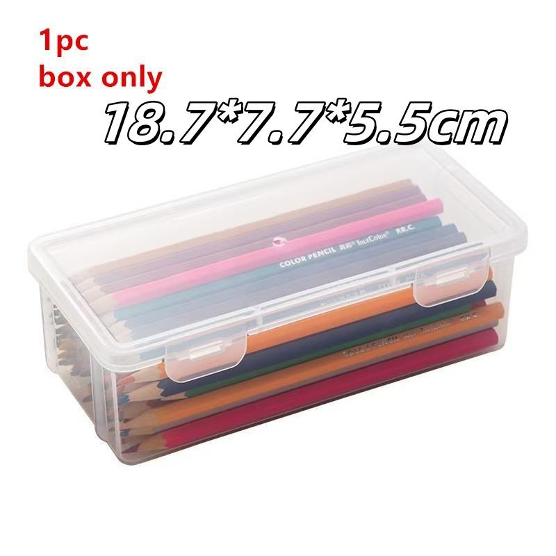 

1/4 шт. Прозрачный пластиковый органайзер Бокс Прозрачная витрина Контейнер для ювелирных изделий Штабелируемый пенал Принадлежности для дома и офиса