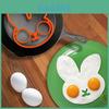 Adorable Rabbit Shaped Silicone Egg Mold For Perfectly Shaped Omelets And Fried Eggs