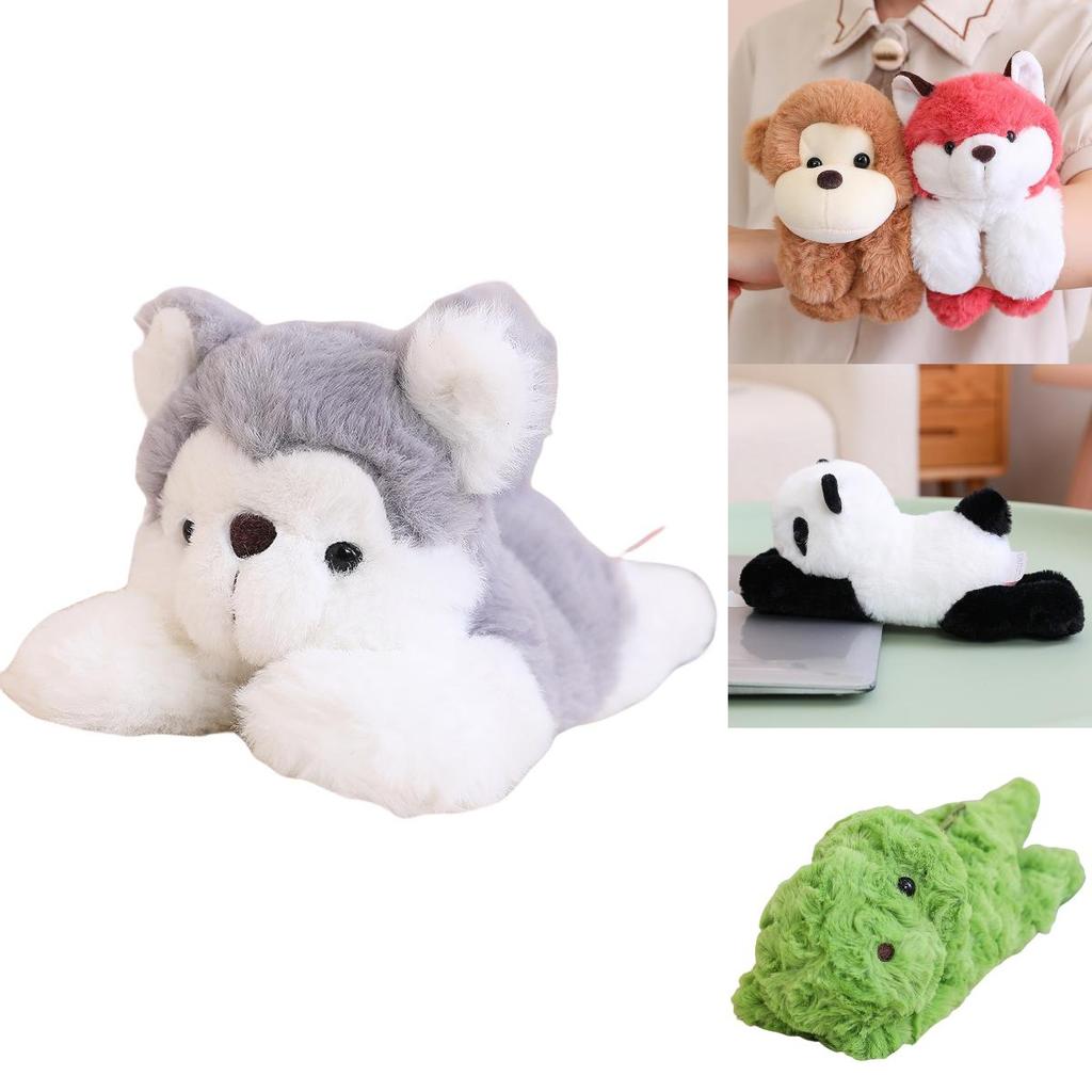 Schattige Panda Aap Klaparmband Pluche Speelgoed Polsband Dier Decoratieve Accessoires Voor Kinderen 75 Tekens
