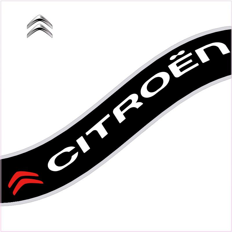 Citroen LOGO Emblem Auto Frontscheibenaufkleber Vorne und Hinten Dekorativ für Citroen DS C1 C2 C3 C4 C5 C6 C8 C4L DS3 DS4 DS5 LS DS6 Picasso