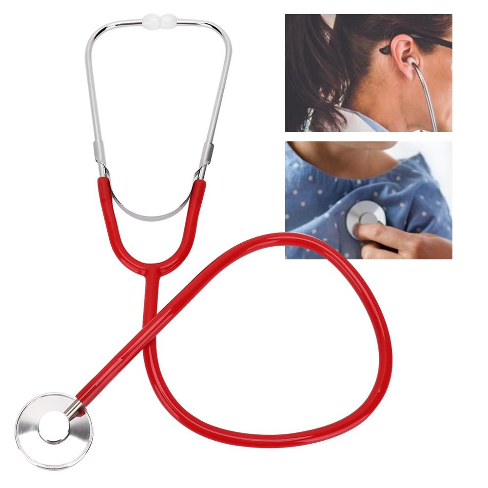 Profesjonalny Echoskop do wykrywania płuc z pojedynczym stetoskopem ze stopu aluminium (Czerwony)