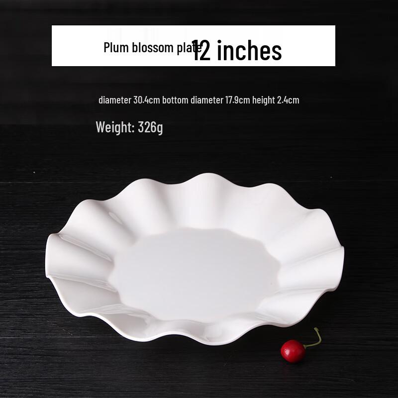 Qianxing A8 White Melamine Dinner Plates