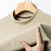 Winter Semi-turtleneck German Velvet Micro-elastic Long-sleeved T-shirt, Youth Light Luxury Casual No-iron Warm T-shirt