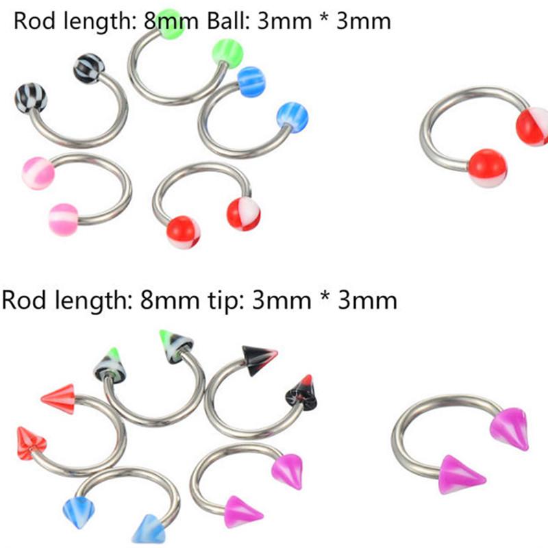 105 ks Hromadné šarže Body Piercing Obočí Šperky Břicho Jazyk Bar Kroužek