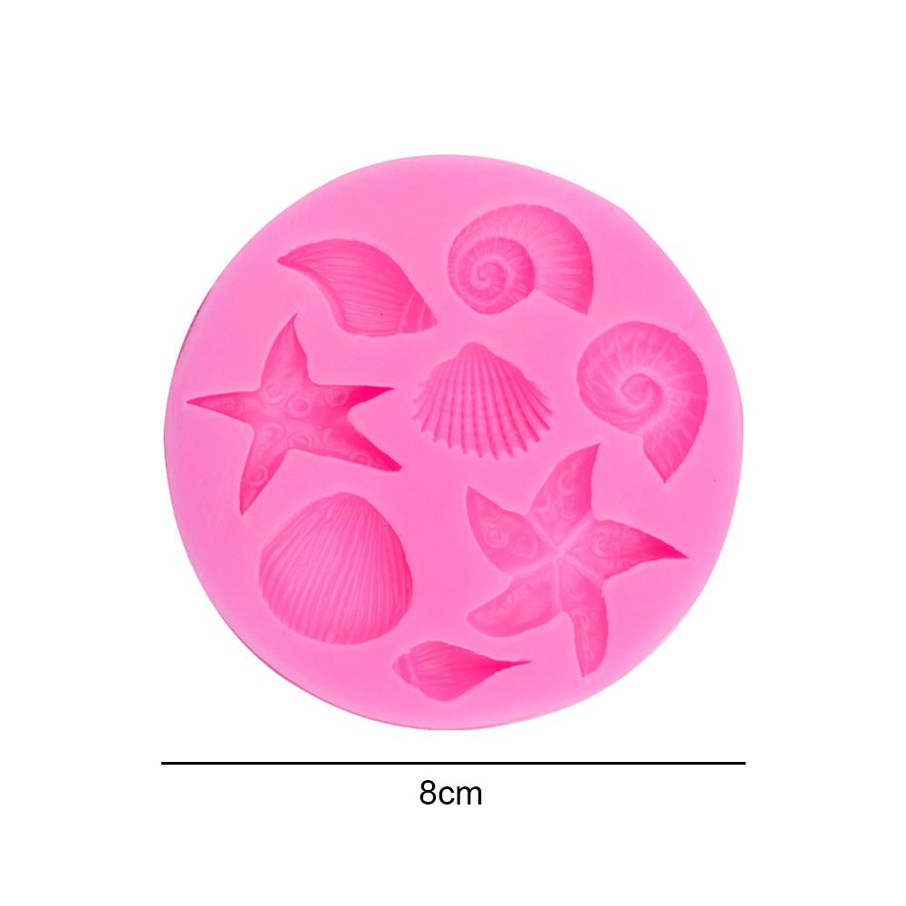 Silicone World DIY Shell Starfish Conch Silicone Chocolate Mold Baking Mold Fondant Cake Decorating Tools Clay Resin Art Moulds
