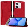 For Xiaomi Redmi Note 13 5G Leather Case Triangle Patchwork Wallet Stand Shockproof Phone Cover