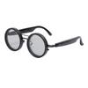 KI Intelligente Übersetzungsbrille Grau Rund Verstellbares Glas Kabellos 114 Sprachen Übersetzer Sonnenbrille
