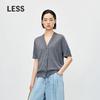 LESS Women's Cropped Cashmere Cardigan