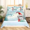 Christmas Snowflake Down Comforter Set Bedding Set 3-piece Duvet Cover Set
