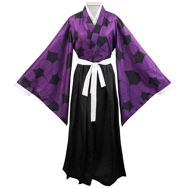 Demon Slayer: Kimetsu No Yaiba Upper String Kokushibo Cosplay Costume Stage Performance Outfit Kimono Kokushibo Cosplay Clothing