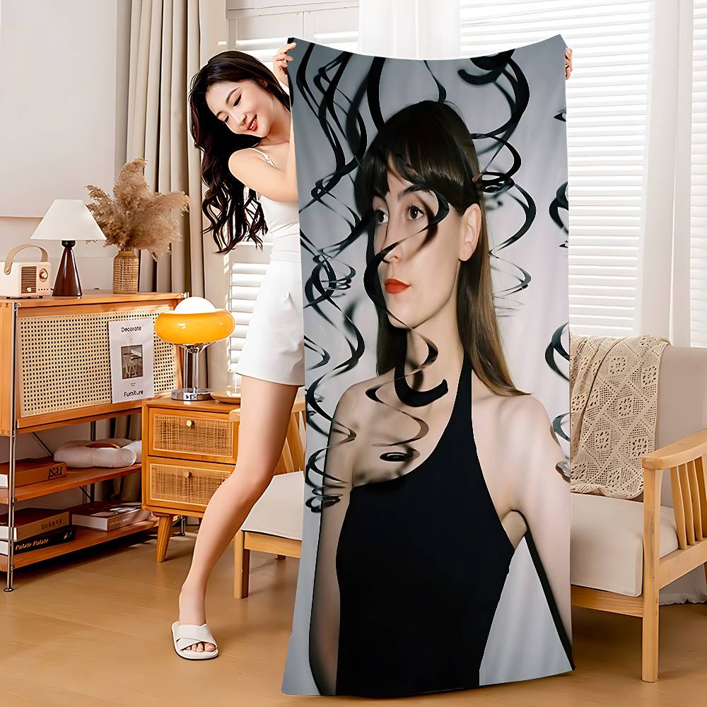 

Faye Webster Hot Singer Microfiber Beach Towel Absorbent Quick Dry Soft Yoga Swimming Resort Mountain Climbing Towel W40*H60(CM)