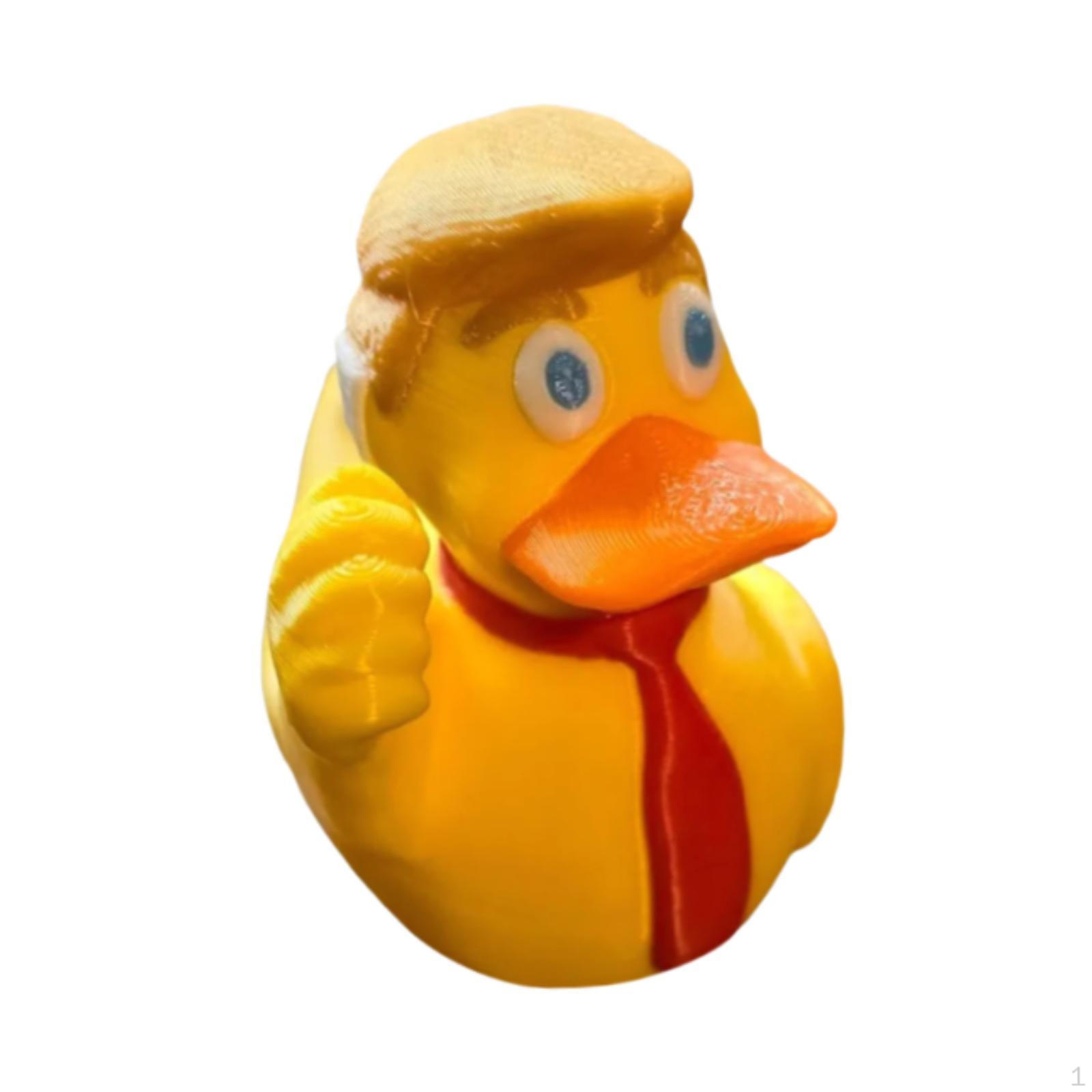 

Yellow Duck Statue Desktop Decoration Funny Gift Crafts Collection Resin Sculpture Animal Figurine