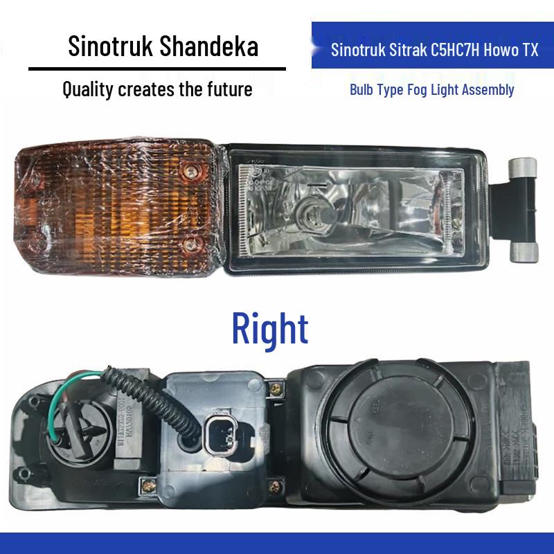 Anti-Fog LED Fog Light Assembly for HOWO C5H, C7H, and TX Dump Trucks Standard