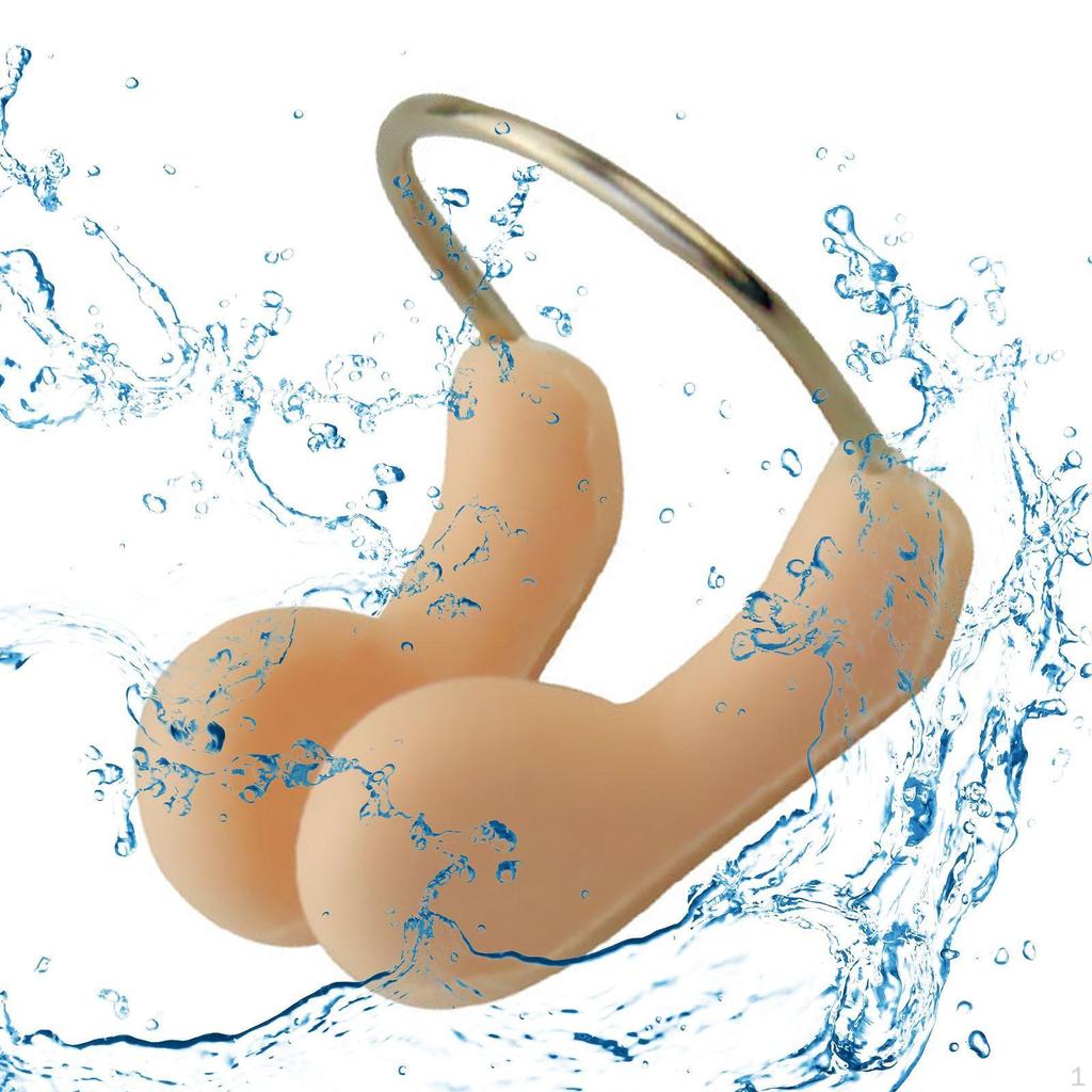Schwimmen Nasenklammer Silikon Nasenstöpsel Damen Herren Zubehör Leicht Kompakt Schutz Wasserdicht