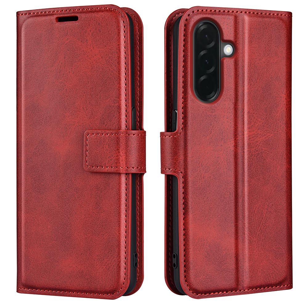 For Samsung Galaxy A37 5G Stand Case Anti-Scratch Calf Texture Leather Phone Cover