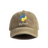 Neue Computer Programmierer Sprache Python Baseballkappen Used Look Hüte Kappe Unisex Damen Retro Outdoor Sommer Verstellbare Mütze