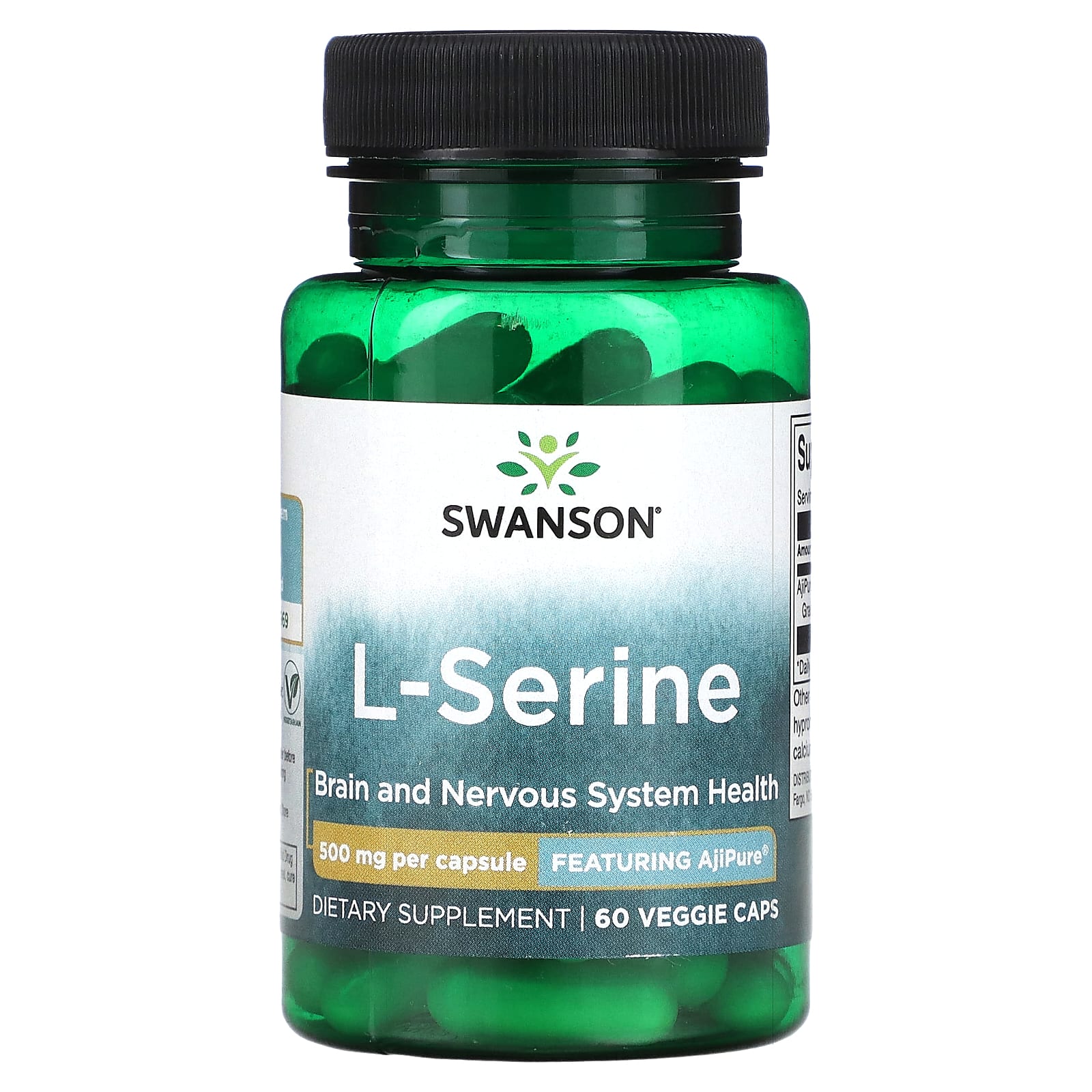 

L-Serine, 500Mg, 60 Veggie Caps