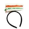 Novelty Burger Sandwich Headband Creative Food Shape Hair Hoop Adjustable Hair Accessory for Parties