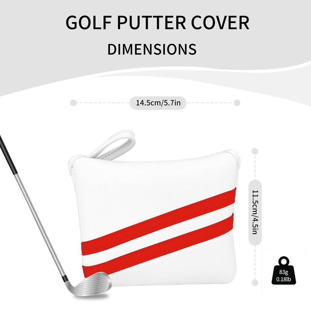 Diagonal Stripes Golf Club Putter Headcover