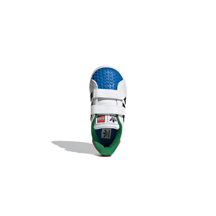(TD) adidas LEGO x Superstar CF I 'White Red Blue' Baby H03969