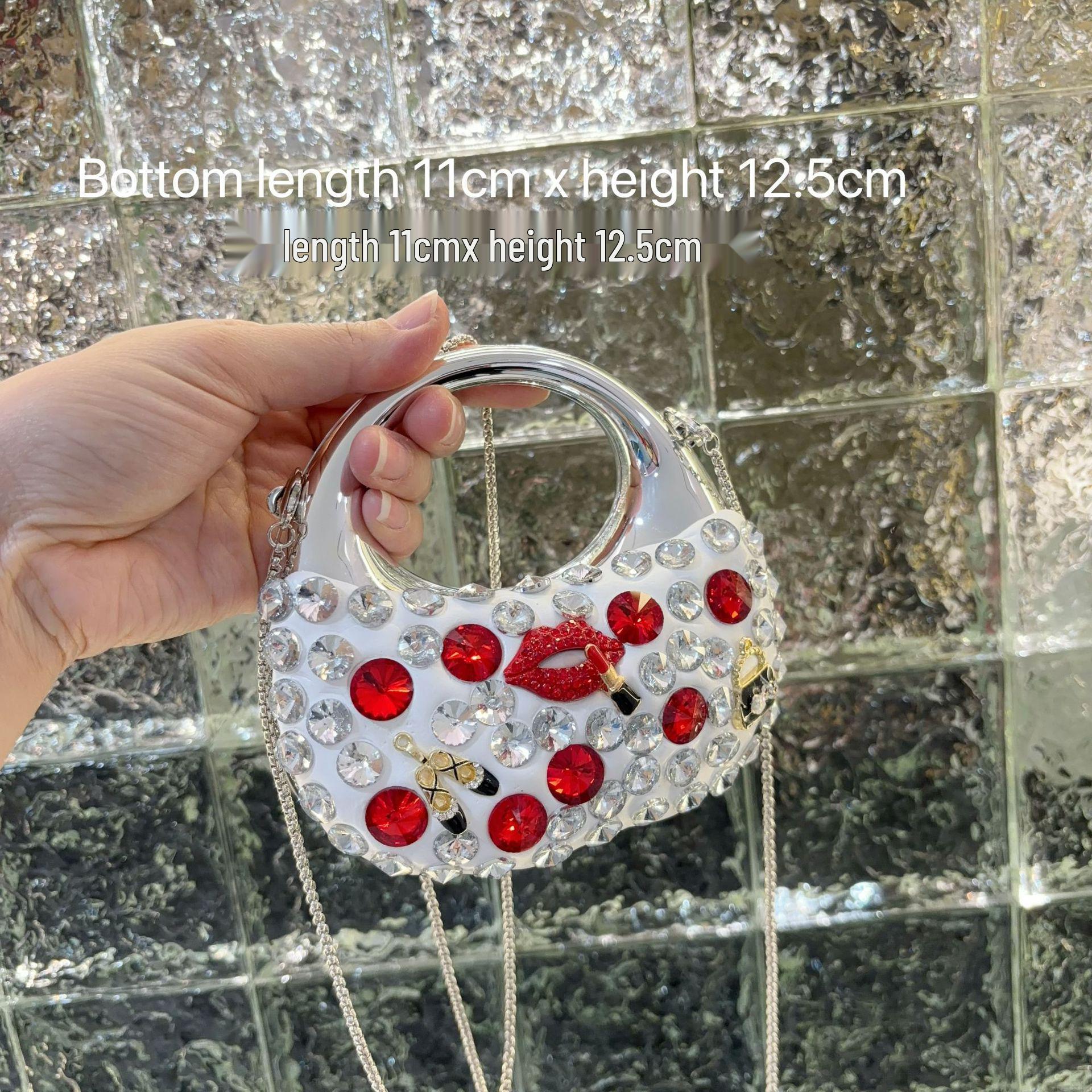 

2025 Stylish Women s Summer Handbag: Versatile Acrylic Rhinestone Evening Bag