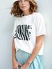 Basic Zebra Print T-Shirt