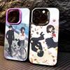 Anime S-Shoushimin  Phone Case For iPhone17,16,15,14,13,12,11 Plus,Pro Max Colored Silver Plated Inside Cover