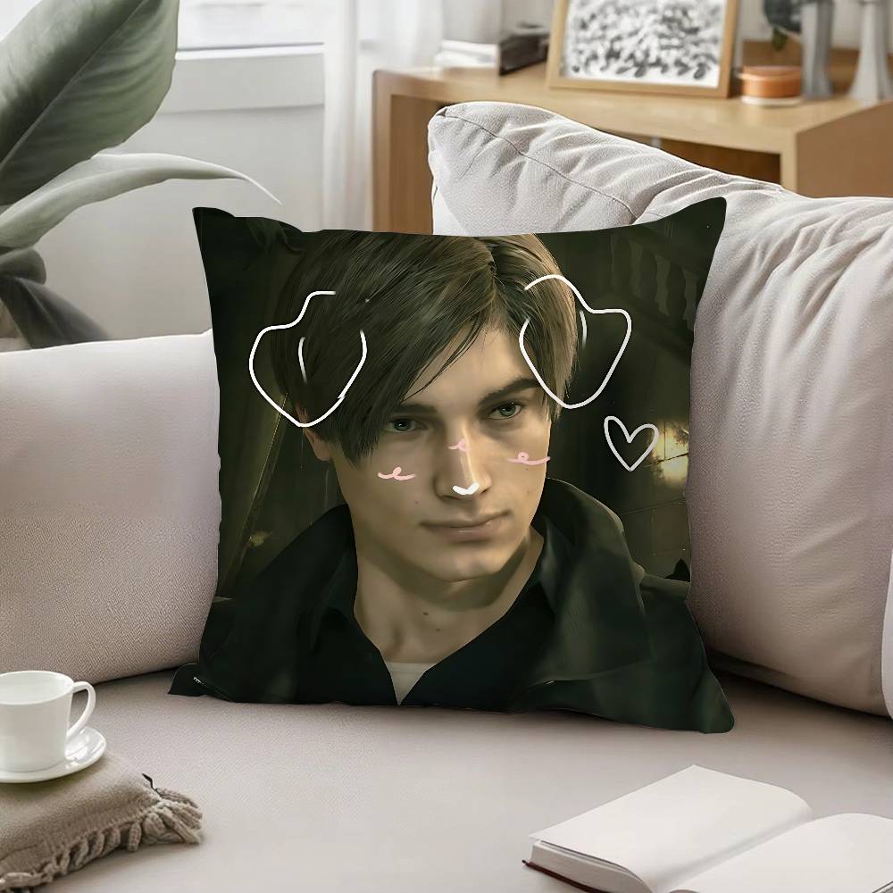 

Милая наволочка H-Leon Kennedy-S, чехол для подушки, мягкая милая наволочка для дивана, полиэстер на молнии 16x16Inch