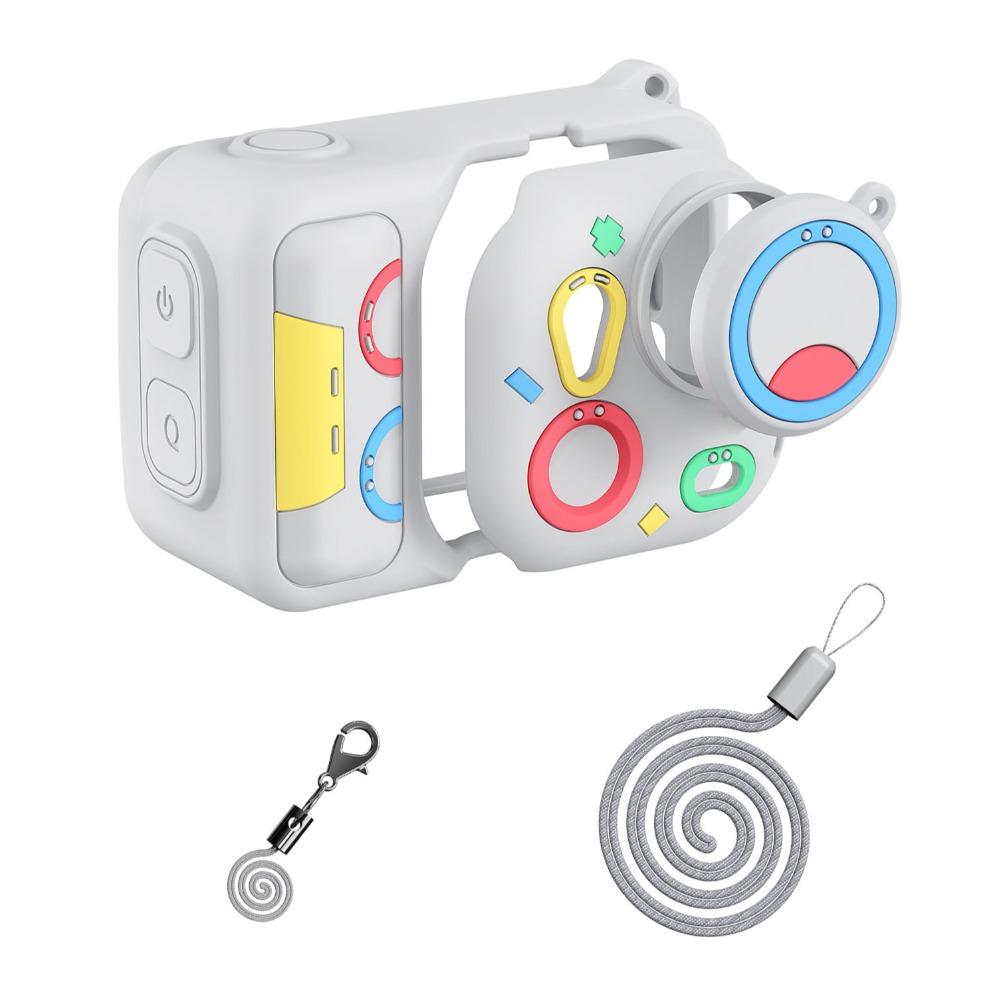 1pcs Silicone Protective Case For Insta360 Go Ultra Camera Cover Anti Dust Shock Resistant Accessories Set With Neck Strap Gift