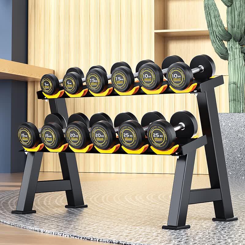 Yimai Fixed Rubber Dumbbell Set