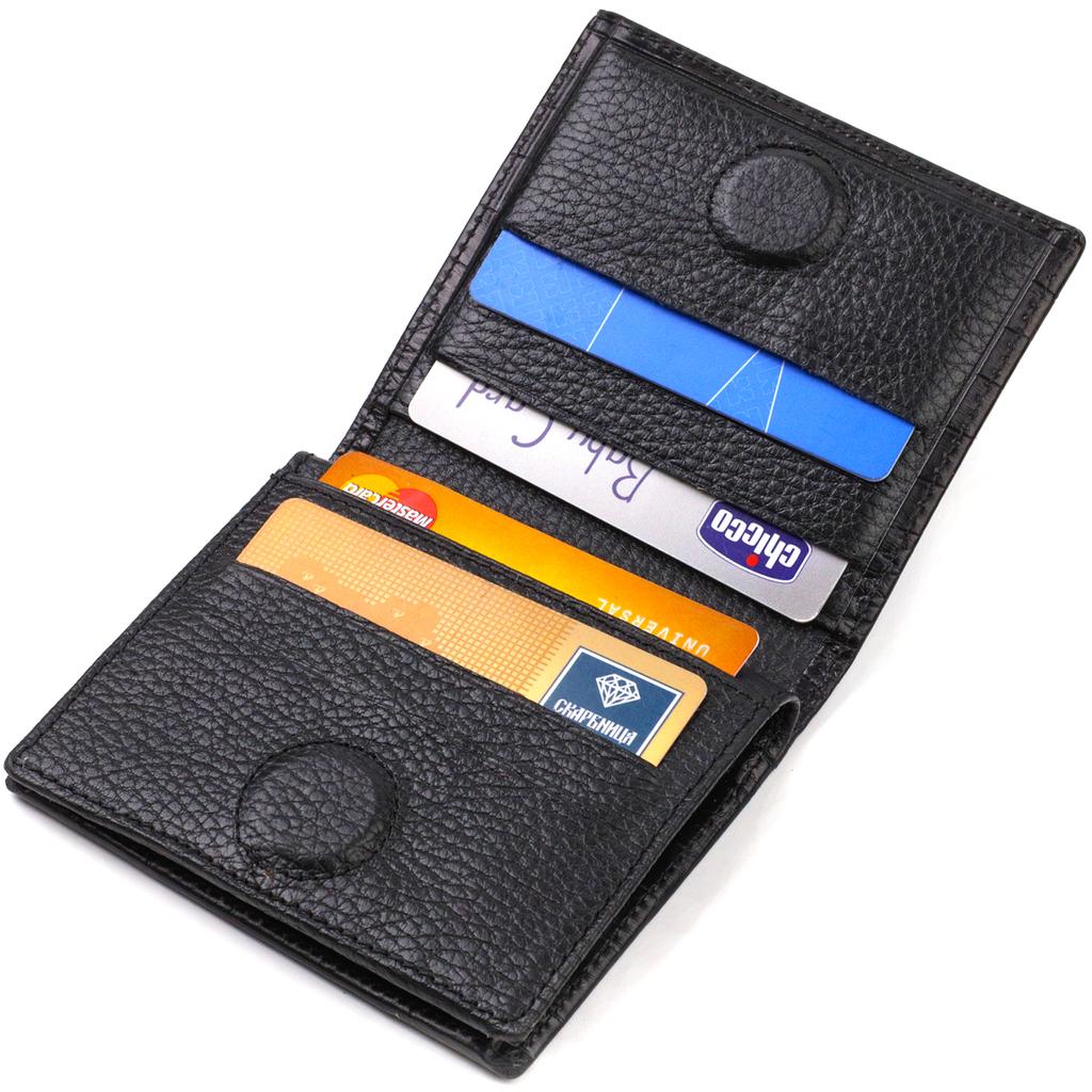 Small Leather Wallet for Men with Crocodile Effect CANPELLINI 21738 Black