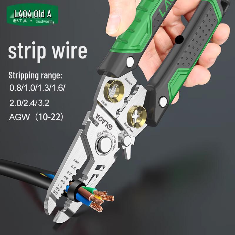 LAOA 8-in-1 Multi-function Electrician's Wire Stripper