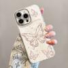 Line Butterfly Suitable for Apple 17promax Mobile Phone Case Iphone16 Light Luxury Premium 15 All-inclusive Lens 14 Women